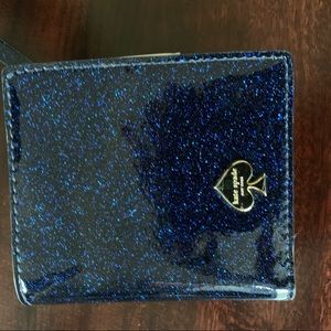 Blue glitter Kate spade mini wallet